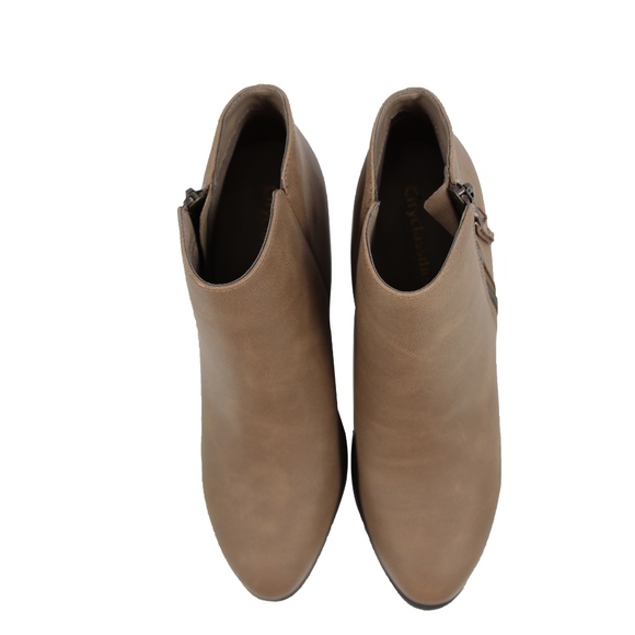 Stone Tassel Side Zipper Block Heel Ankle Boot - Picture 4 of 6